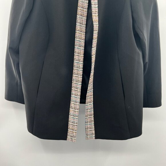 Nicole Miller for Mary Kay Open Front Blazer Jacket Black/Multi Size 22W Petite - Picture 3 of 9